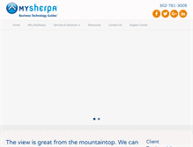 Tablet Screenshot of mysherpa.com